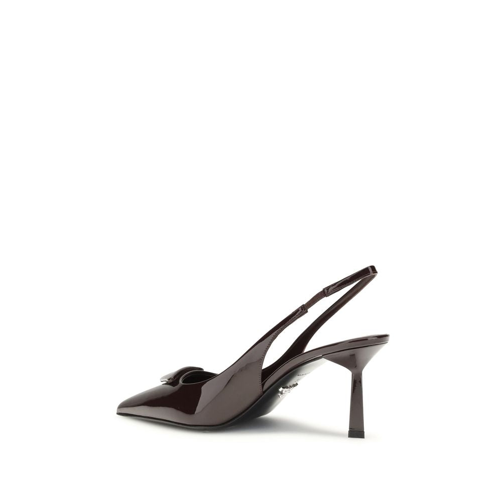 Prada Bordeaux Calf Leather Bos Taurus Pumps