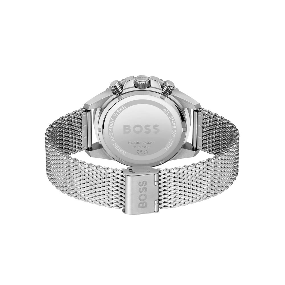 Hugo Boss Gray Stainless Steel Dress Watch