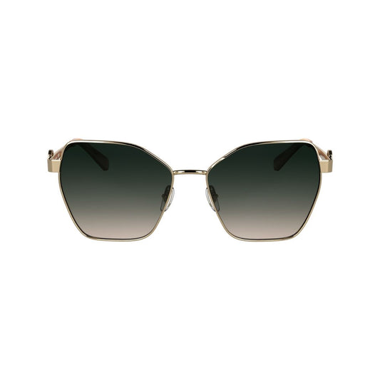 Longchamp Gold Metal Sunglasses