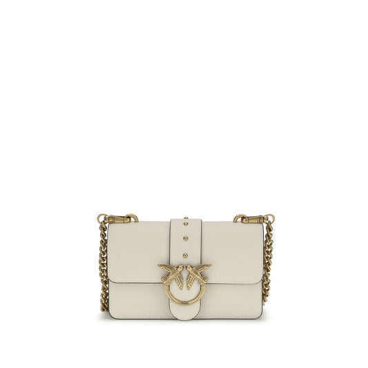 PINKO Beige Calf Leather Bos Taurus Shoulder Bag