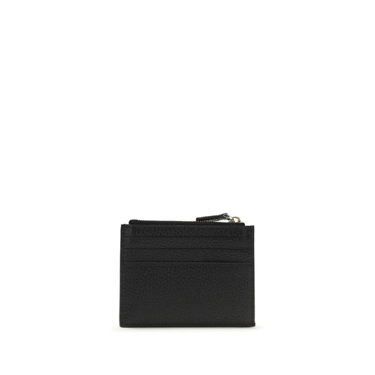 Valentino Garavani Black Calf Leather Bos Taurus Wallet