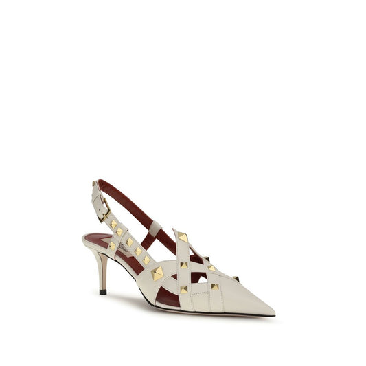 Valentino Garavani Beige Goatskin High Heel Pumps