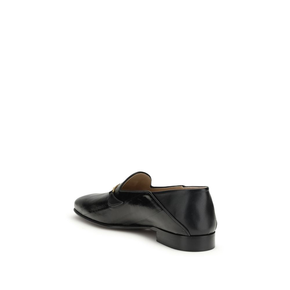 Valentino Garavani Black Hagfish Slip-On Loafers