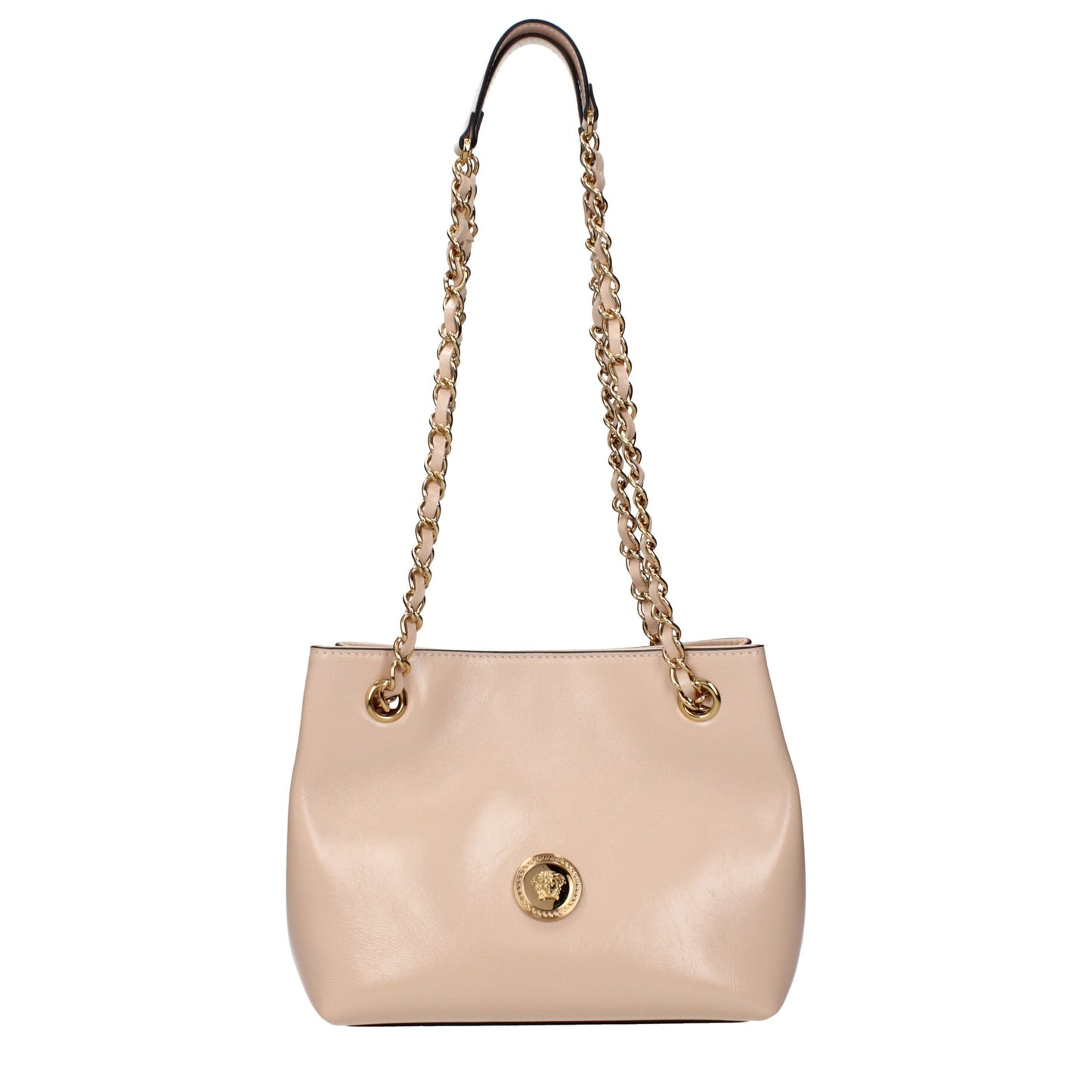 Versace Pink Leather Shoulder Bag
