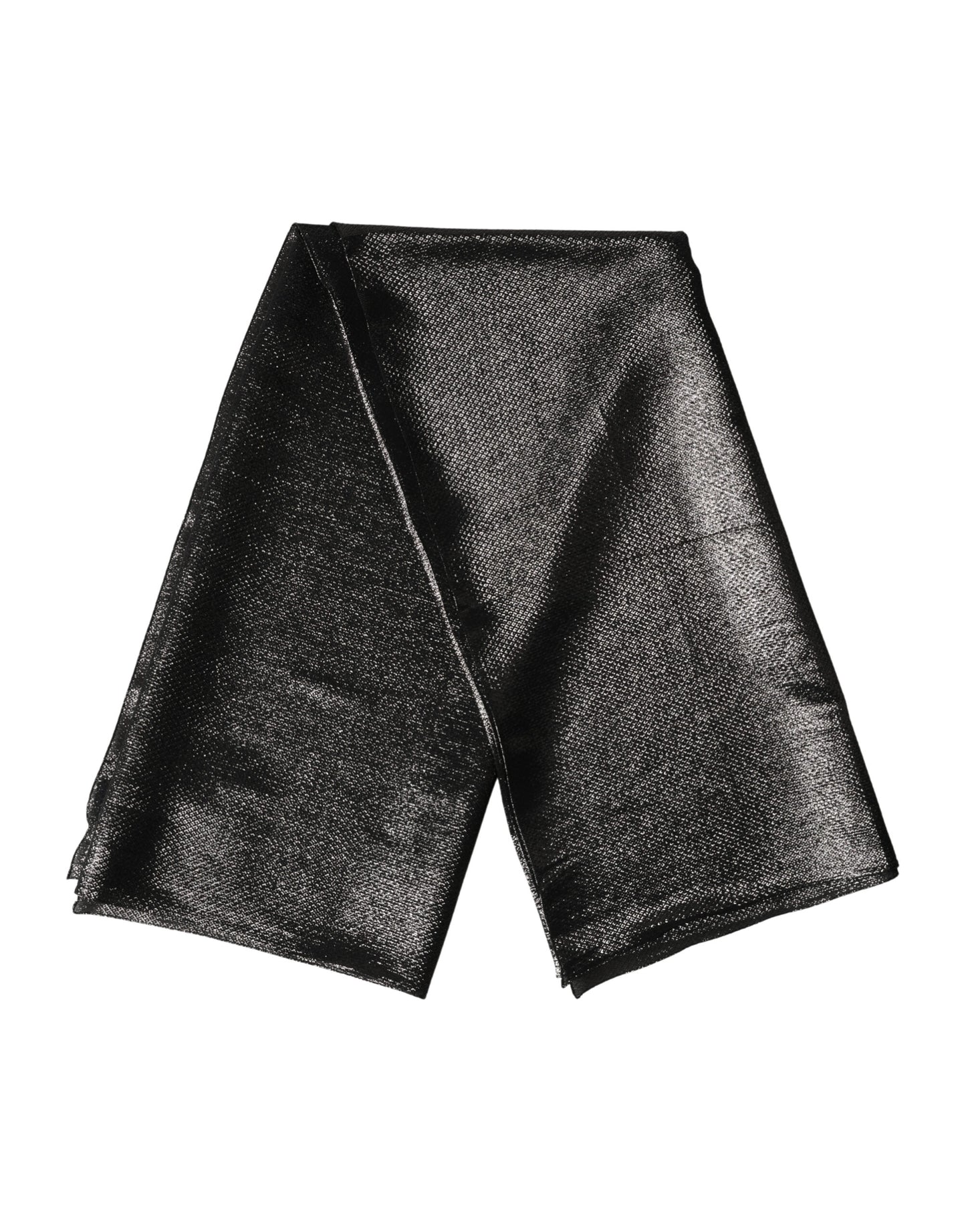 Dolce & Gabbana Black Silk Square Wrap Shawl Foulard 122cm x 120cm  Scarf