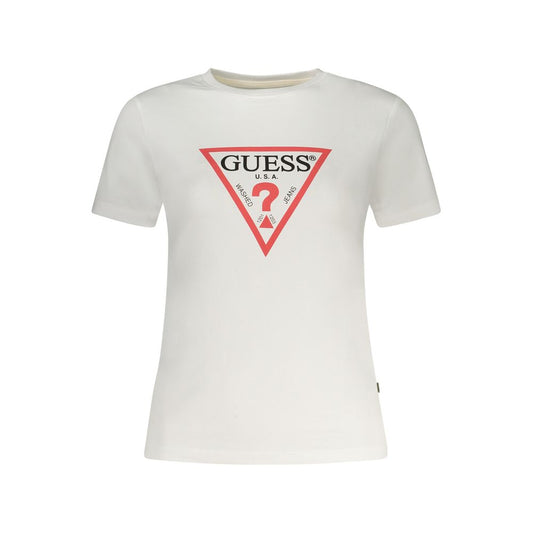 Guess Jeans White Organic Cotton Women T-Shirt