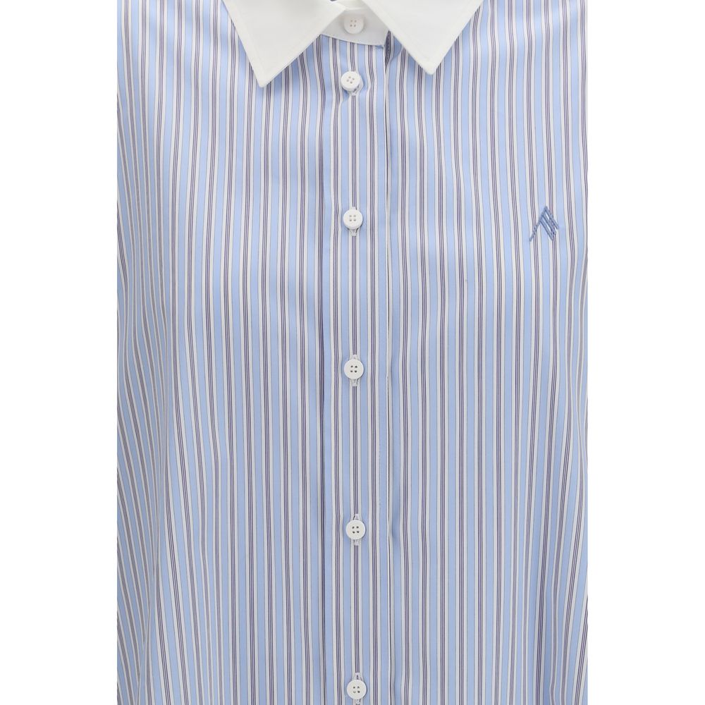 The Attico Blue Cotton Pattern Shirt