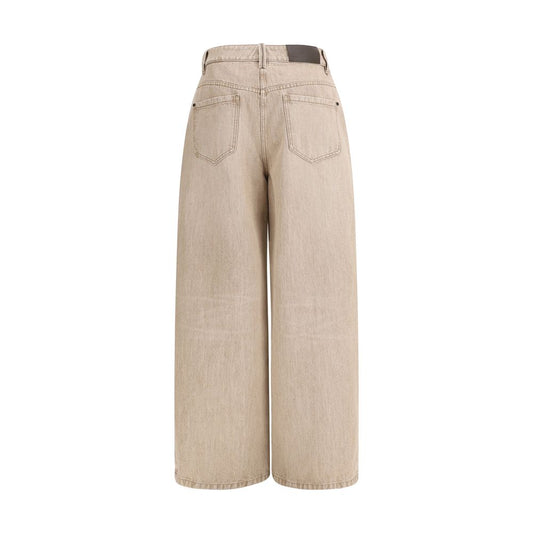 Brunello Cucinelli Beige Cotton Jeans Denim
