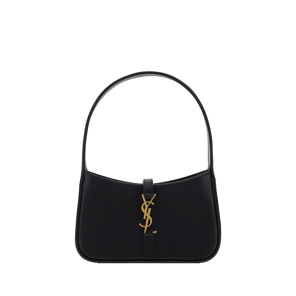 Saint Laurent Black Calf Leather Bos Taurus Shoulder Bag