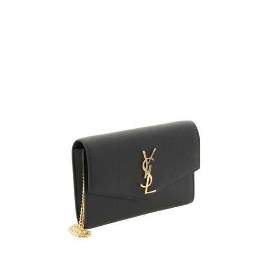 Saint Laurent Black Calf Leather Bos Taurus Shoulder Bag