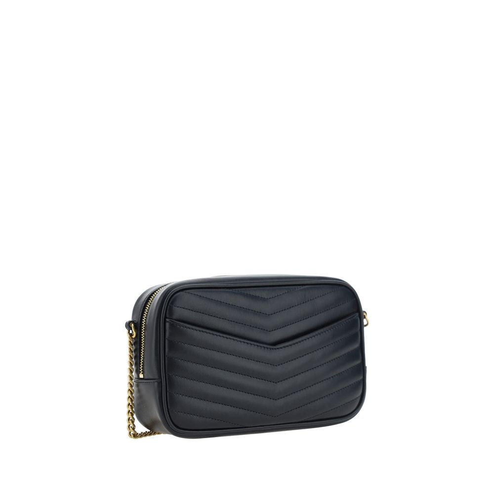 Saint Laurent Black Calf Leather Bos Taurus Shoulder Bag