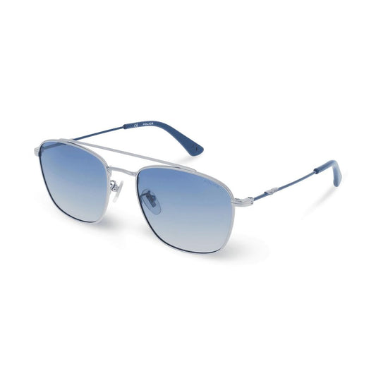 Police Gray Metal Sunglasses
