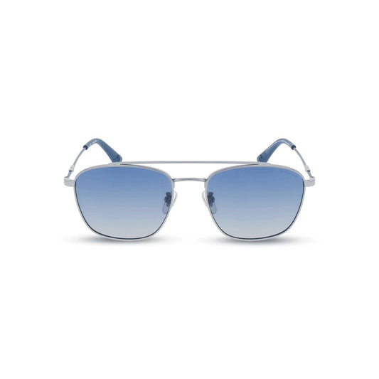 Police Gray Metal Sunglasses