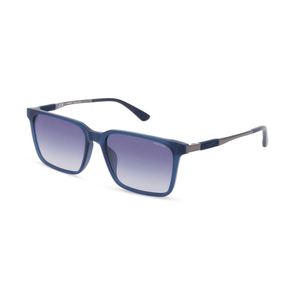 Police Blue Acetate Sunglasses