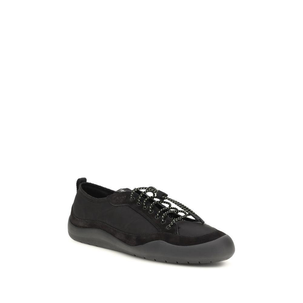 Prada Black Recycled Polyamide Athletic Sneakers
