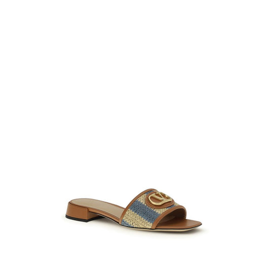 Valentino Garavani Multicolor Calf Leather Bos Taurus Sandals