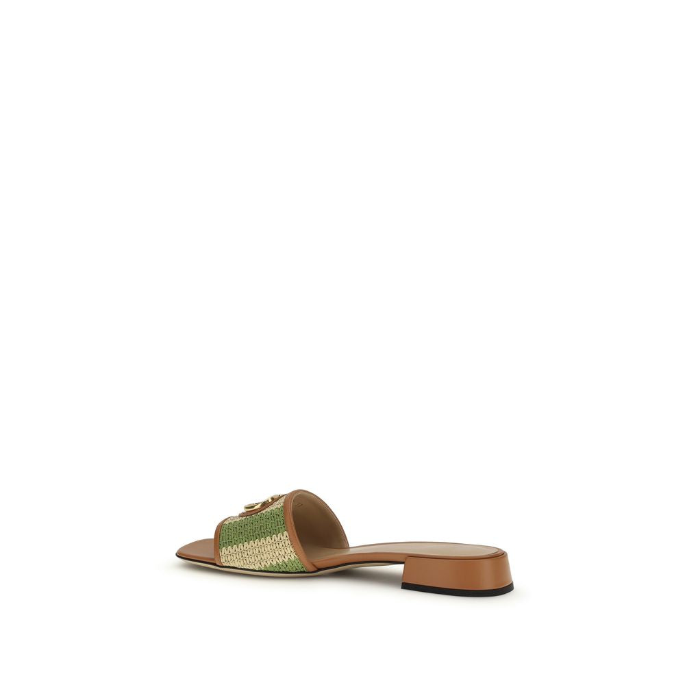 Valentino Garavani Multicolor Calf Leather Bos Taurus Sandals