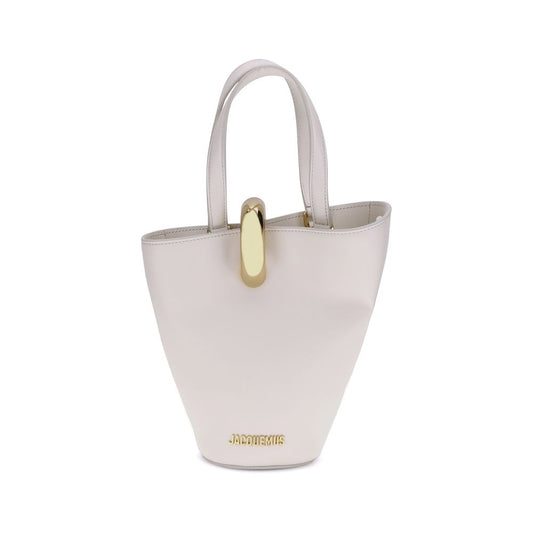 Jacquemus Beige Calf Leather Bos Taurus Shoulder Bag