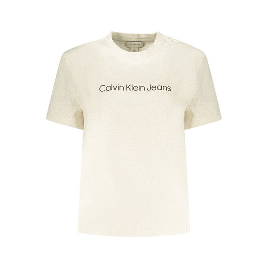 Calvin Klein Beige Cotton Women T-Shirt