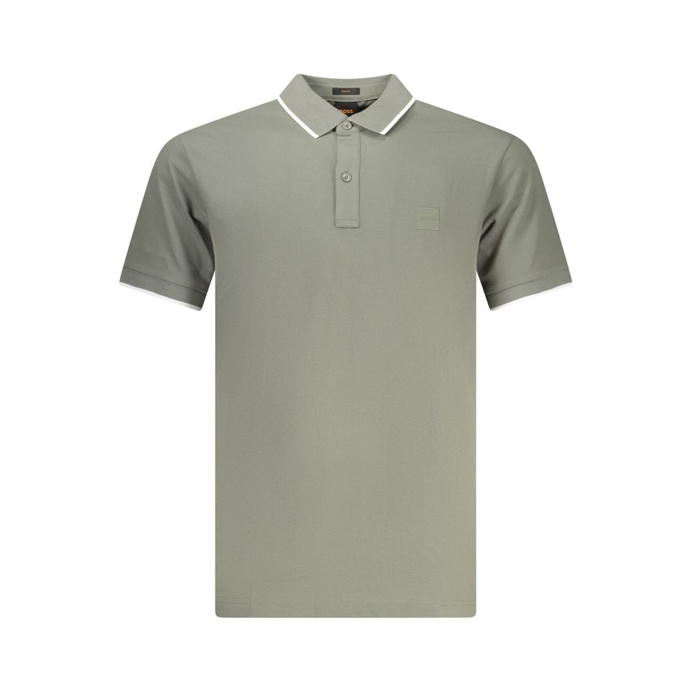 Hugo Boss Verde Cotton Slim Men Polo