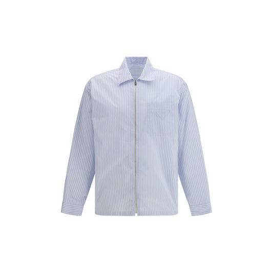 Prada Blue Polyamide Pattern Shirt