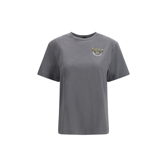 PINKO Gray Cotton T-Shirt