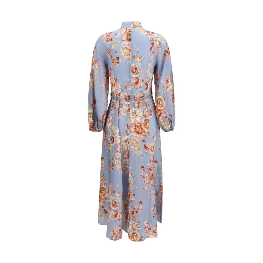 Zimmermann Multicolor Linen Long Dress