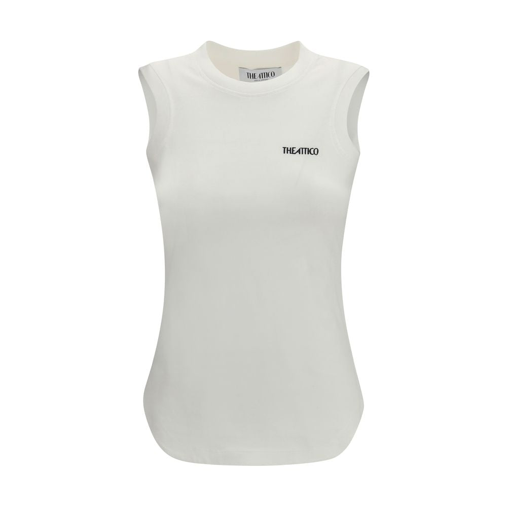 The Attico White Cotton Top