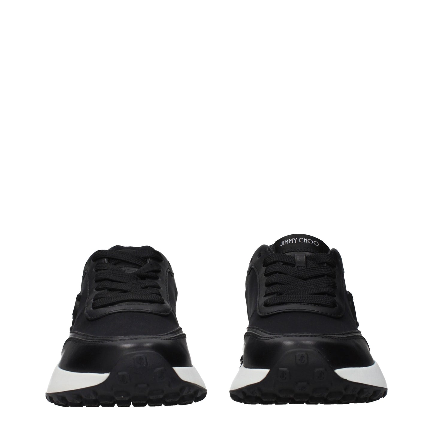 Jimmy Choo Black Fabric Athletic Sneakers