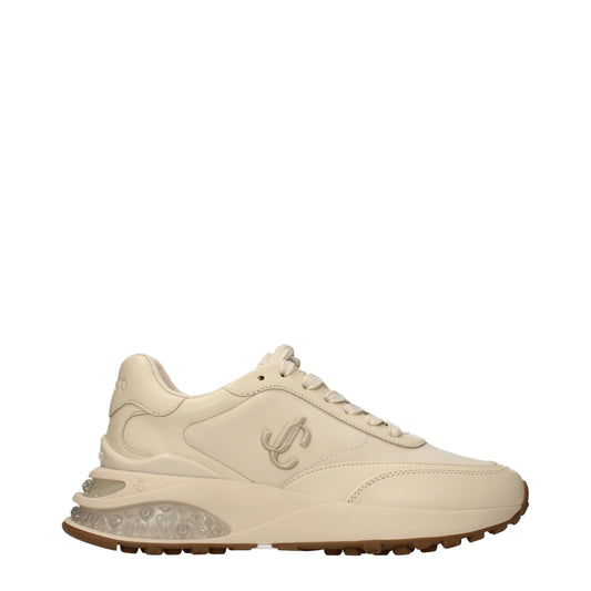 Jimmy Choo Beige Fabric Chunky Sneakers