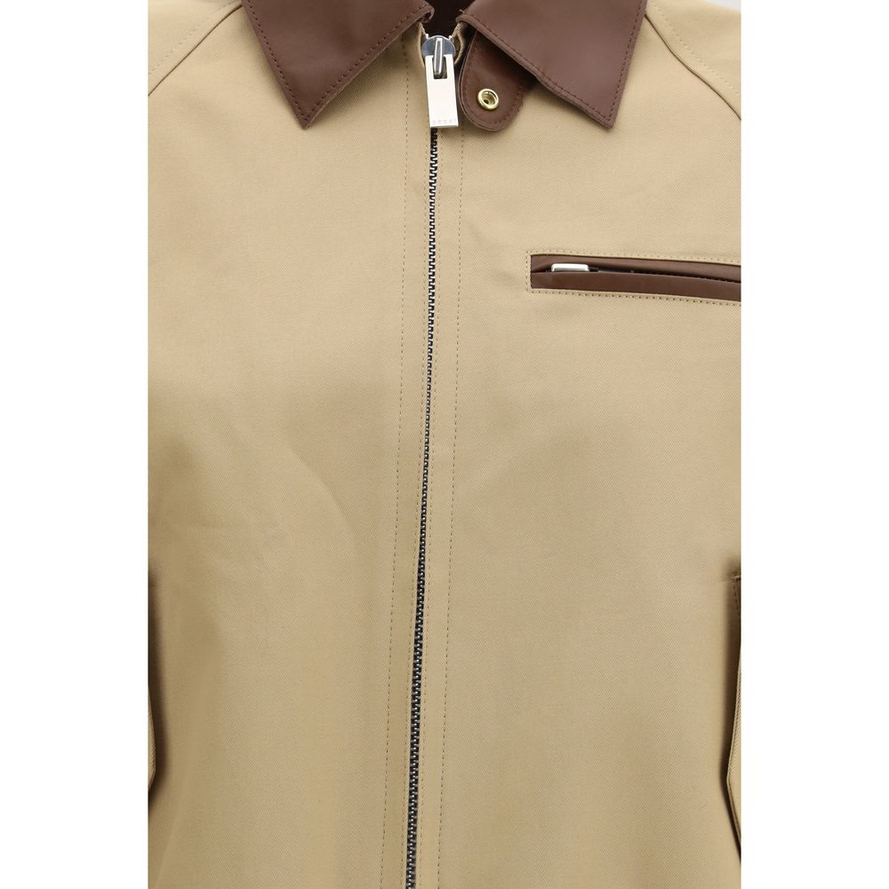 Sacai Beige Cotton Bomber