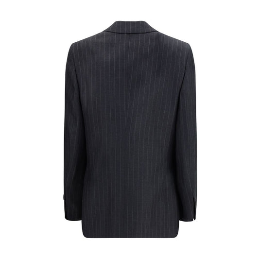 Ferragamo Gray Fleece Wool Blazer