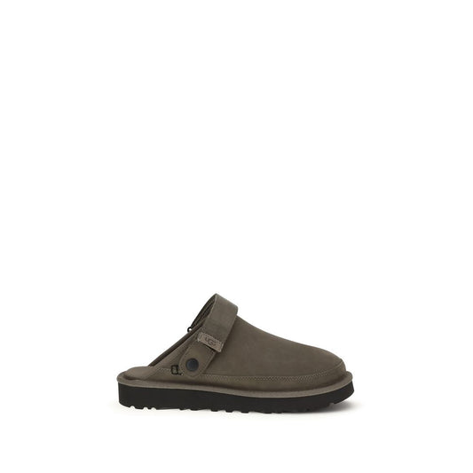 UGG Brown Calf Leather Bos Taurus Mules