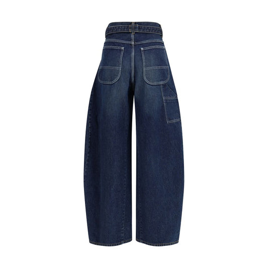 Sacai Blue Cotton Jeans Denim