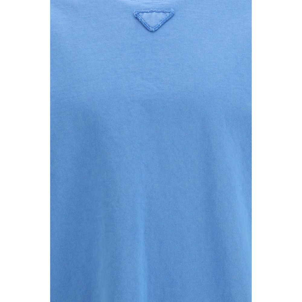 Prada Blue Cotton T-Shirt