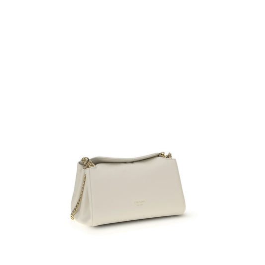 Prada White Calf Leather Bos Taurus Shoulder Bag