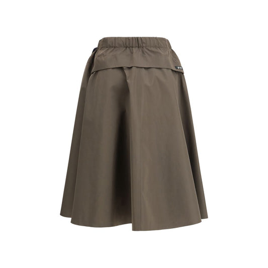 Prada Bicolor Recycled Polyester Midi Skirt