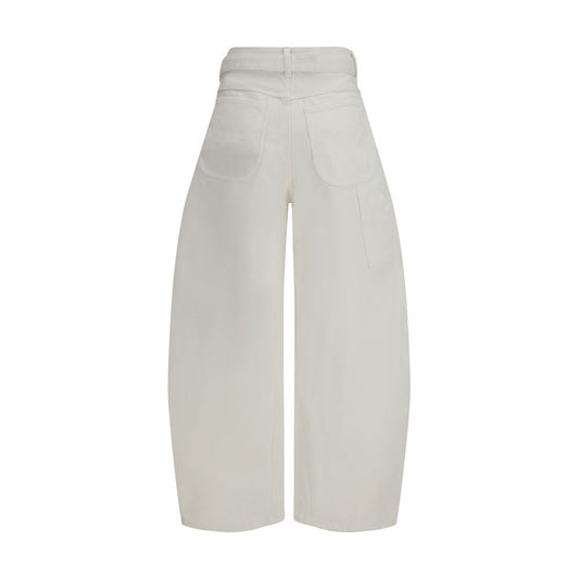 Sacai White Cotton Jeans Denim