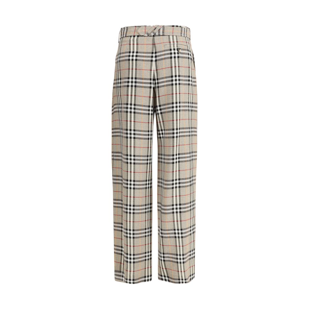 Burberry Beige Viscose Casual Pants