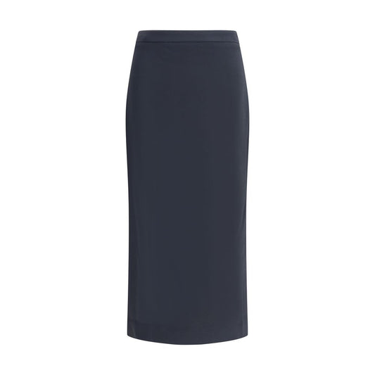 Givenchy Black Viscose Midi Skirt