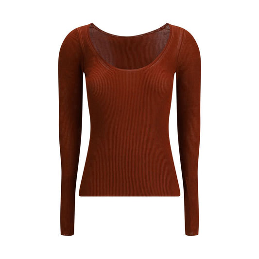 Petar Petrov Orange Silk Top