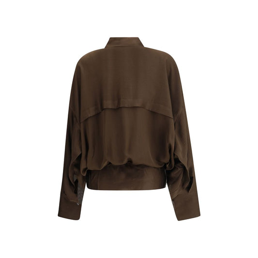 Petar Petrov Brown Silk Blouse