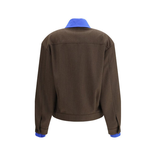 Miu Miu Brown Fleece Wool Bomber