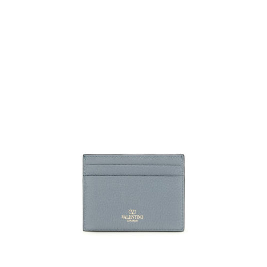Valentino Garavani Blue Calf Leather Bos Taurus Wallet