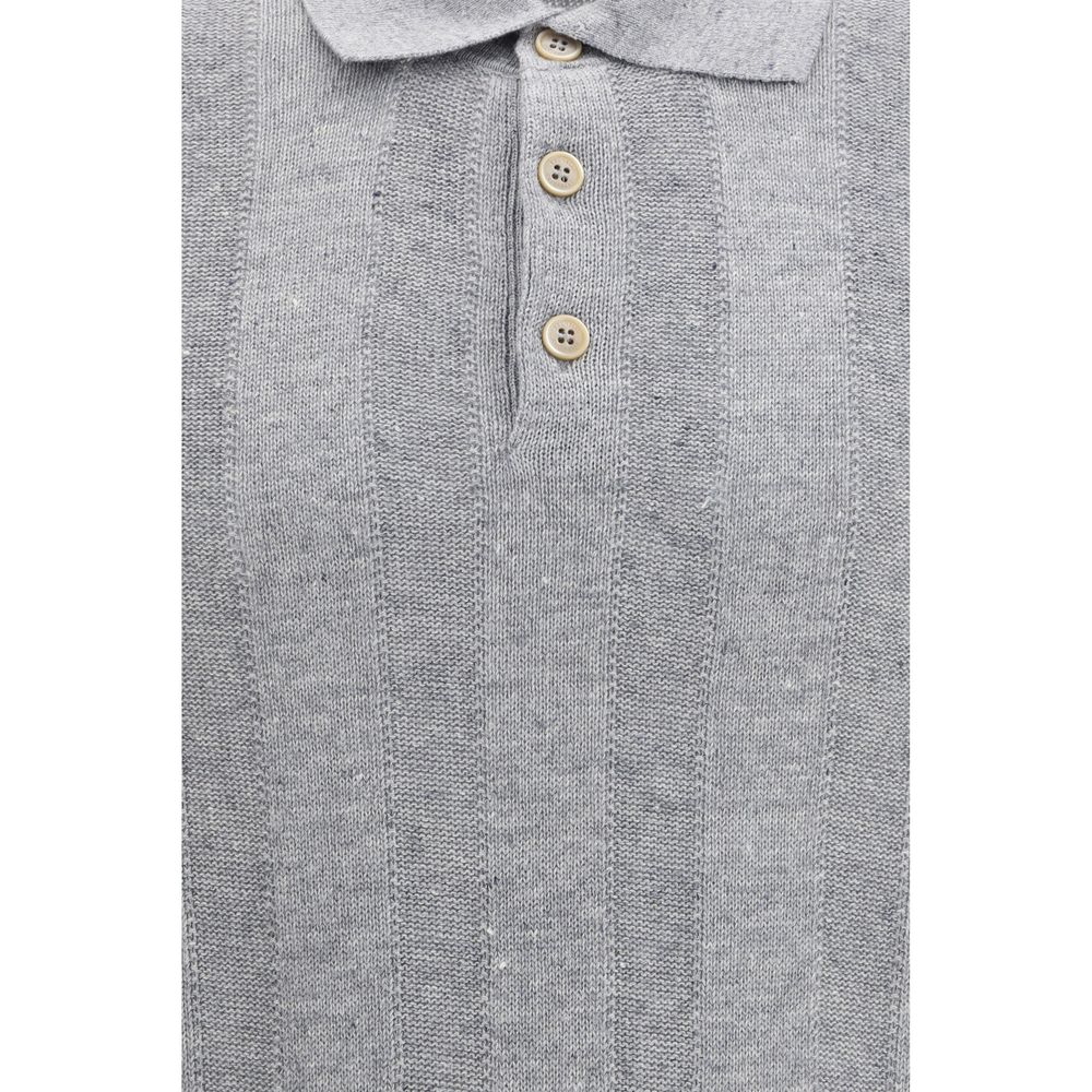 Brunello Cucinelli Gray Cotton Sweatshirt