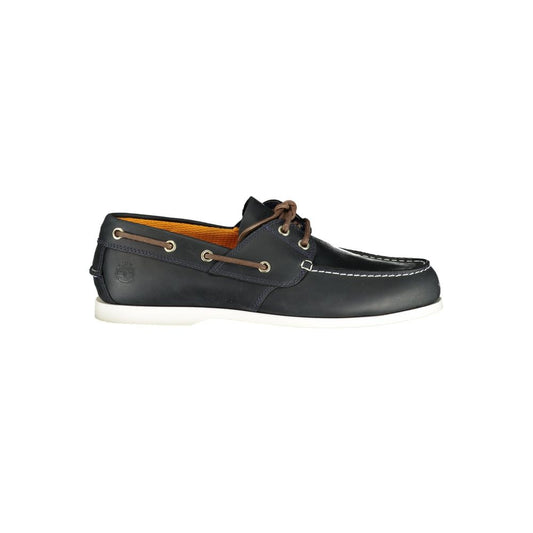 Timberland Blue Leather Men Boat Shoe