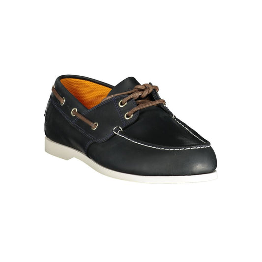 Timberland Blue Leather Men Boat Shoe