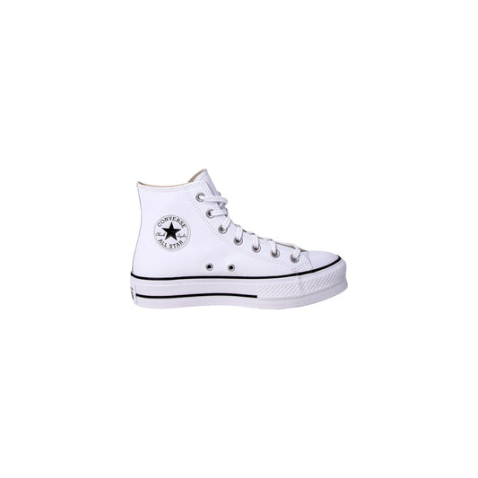 Converse White Polyethylene Platform Sneakers