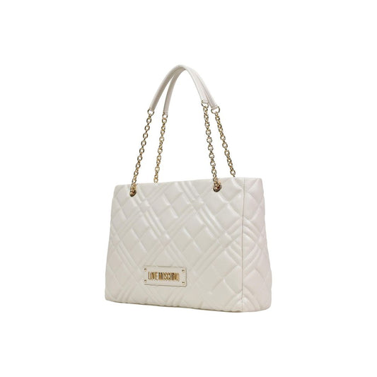 Love Moschino Beige Polyethylene Handbag