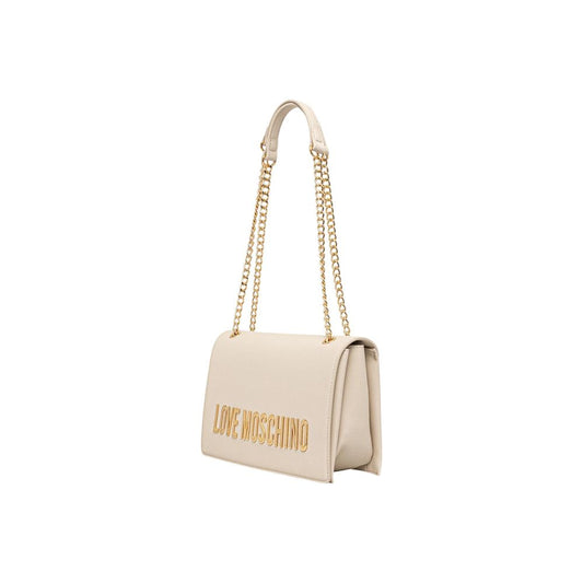 Love Moschino Beige Polyethylene Handbag